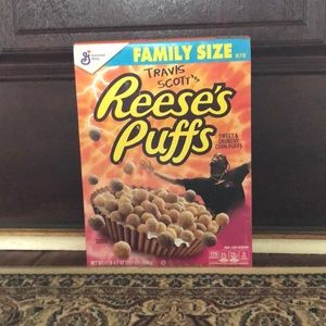 Reese’s puffs x Travis Scott cereal box